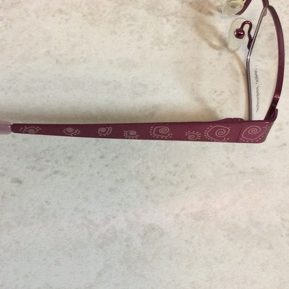 NWT Seventeen pink retro metal eyeglasses new old stock - Picture 7 of 16
